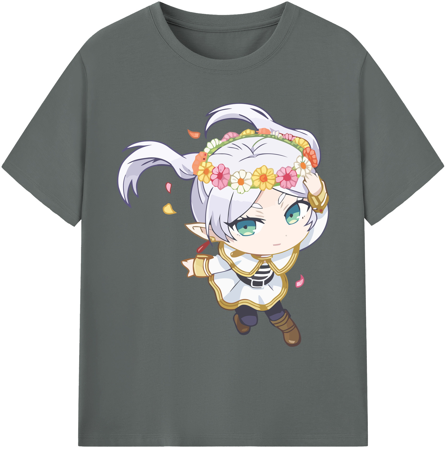 （画像用） 葬送のフリーレン Frieren 綿100％ メンズ半袖Tシャツ｜肌触りやわらか＆通気性